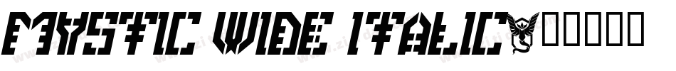 Mystic Wide Italic字体转换